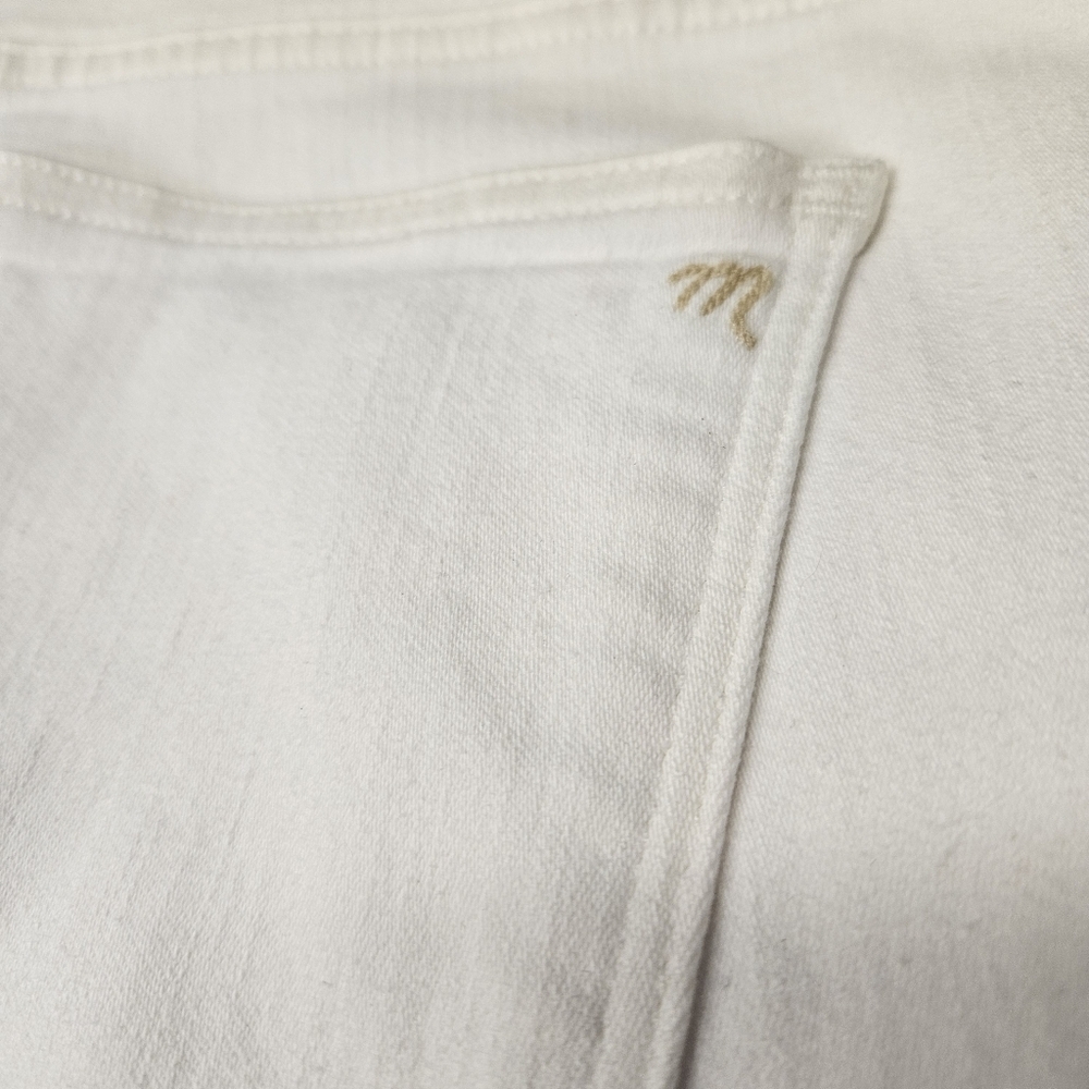 Madewell Women's Cali Demi-Boot Jeans White size 33 - Picture 13 of 13